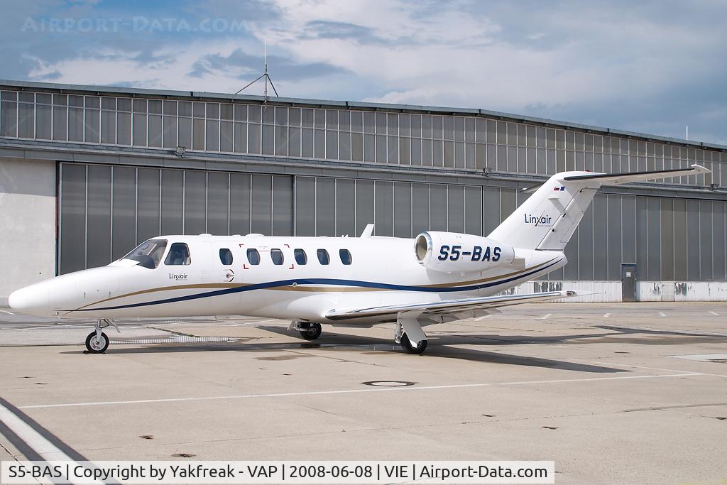 S5-BAS, 2007 Cessna 525A CitationJet CJ2+ C/N 525A-0348, Linxair Cessna 525A Citationjet 2