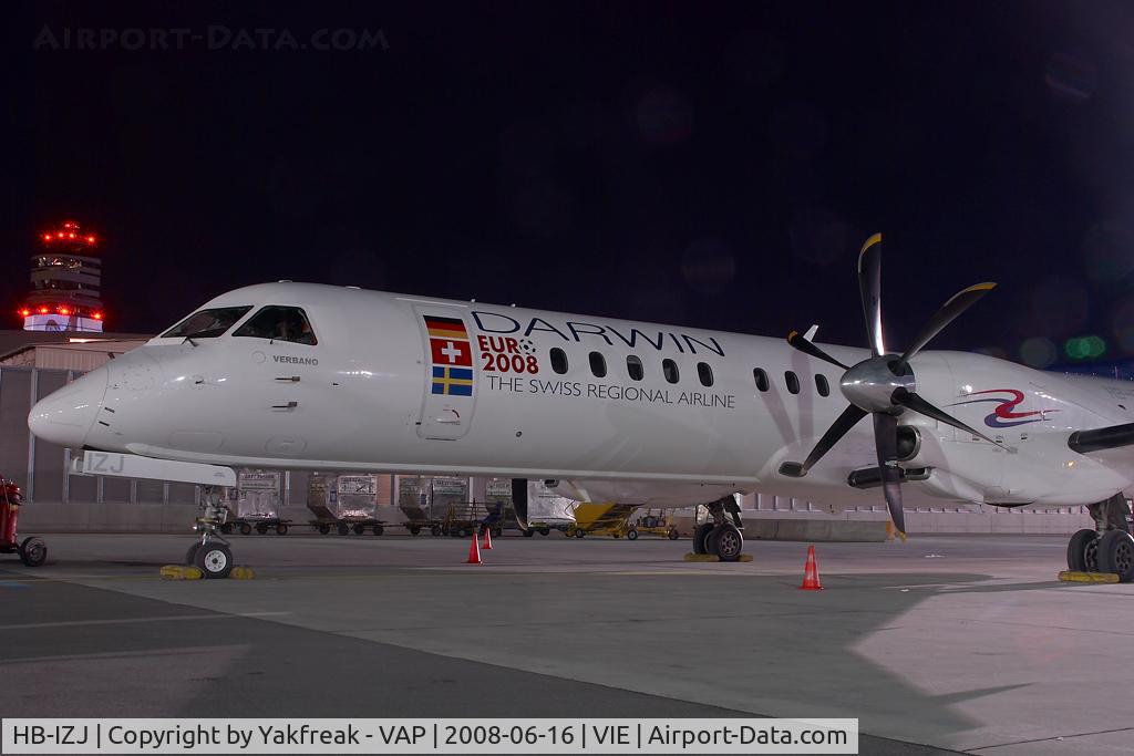 HB-IZJ, 1995 Saab 2000 C/N 2000-015, Darwin Airlines Saab 2000