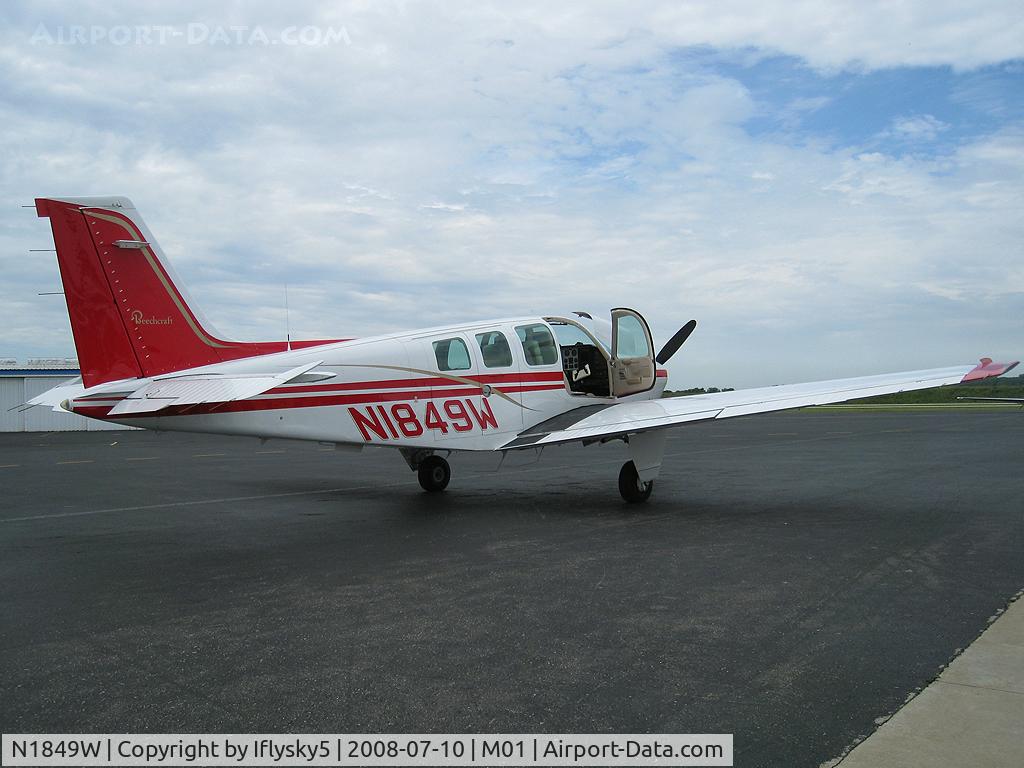 N1849W, 1973 Beech A36 Bonanza 36 C/N E-428, N1849W BEECH A36