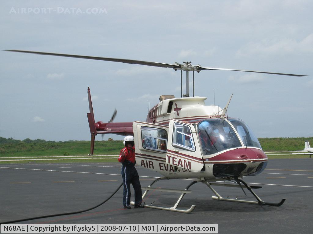 N68AE, 1981 Bell 206L-1 LongRanger II C/N 45647, N68AE BELL 206L-1 AirEvac Lifeteam hot-fueling
