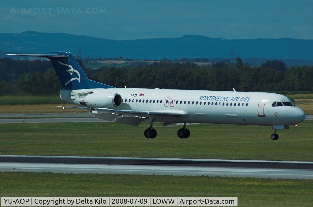 YU-AOP, 1991 Fokker 100 (F-28-0100) C/N 11332, Montenegro Airlines Fokker-100