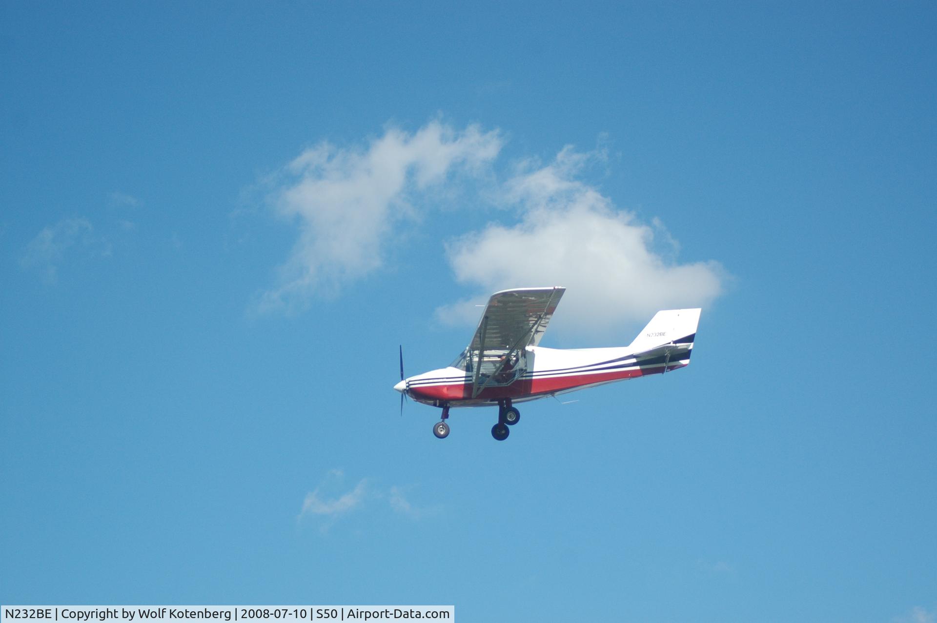 N232BE, 2007 Rans S-6S Coyote II C/N 03051645, on final, runway 34