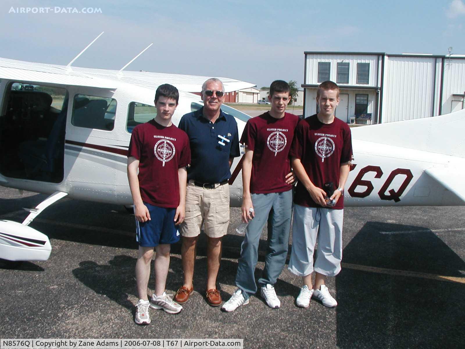N8576Q, 1976 Cessna TU206F Turbo Stationair C/N U20603432, Young Eagle flight participant (Ulster Project Arlington, TX)