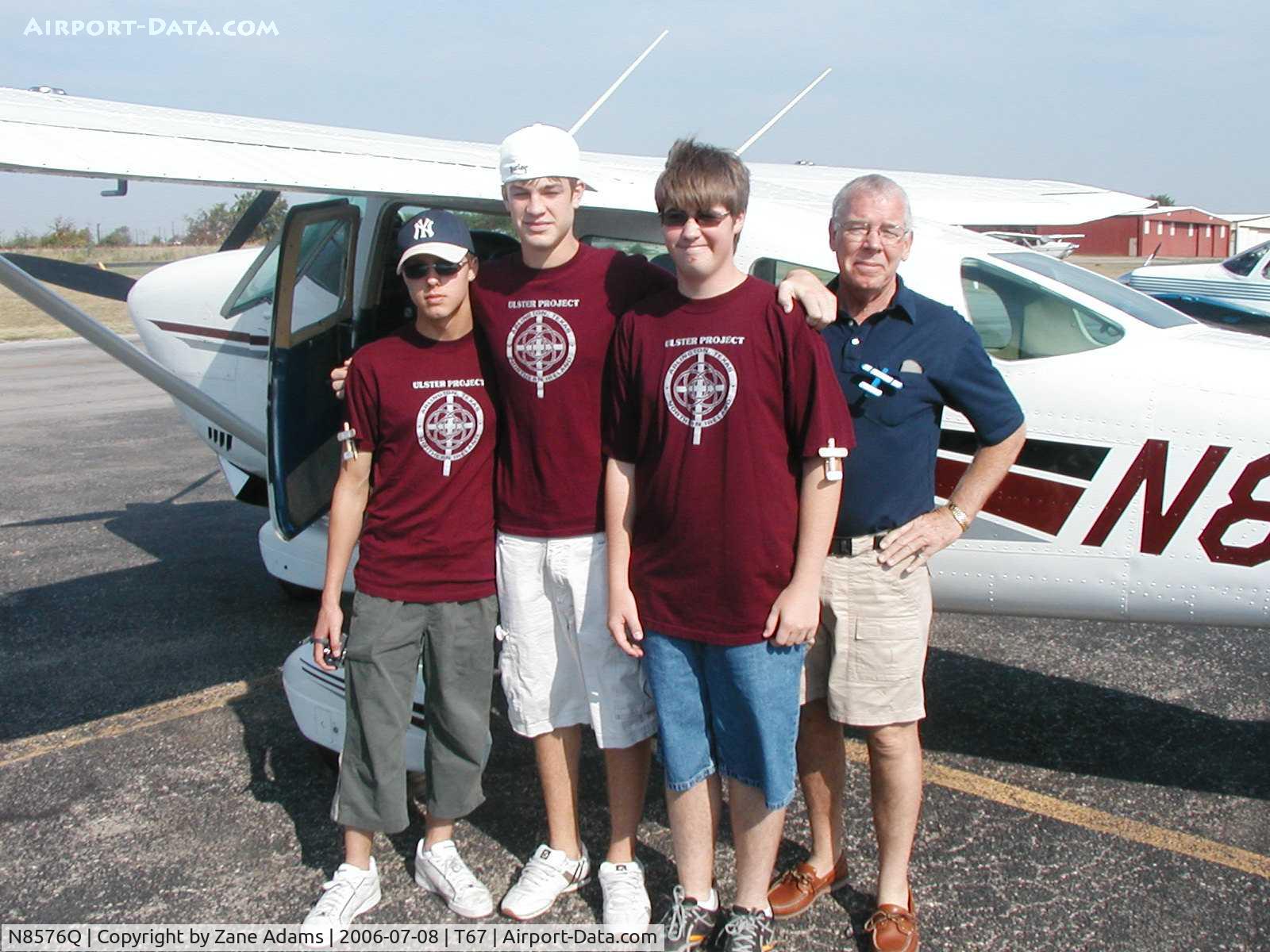 N8576Q, 1976 Cessna TU206F Turbo Stationair C/N U20603432, Young Eagle flight participant (Ulster Project Arlington, TX)