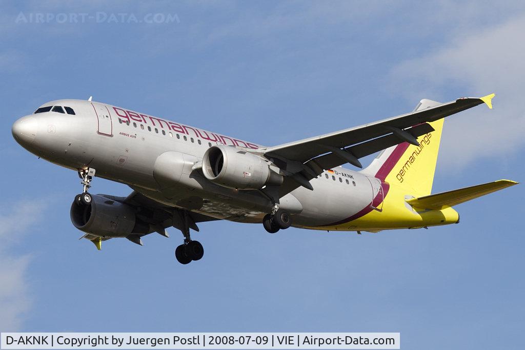 D-AKNK, 1999 Airbus A319-112 C/N 1077, Airbus Industrie A319-112