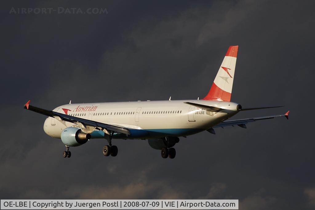 OE-LBE, 1998 Airbus A321-211 C/N 935, Airbus Industries A321-211