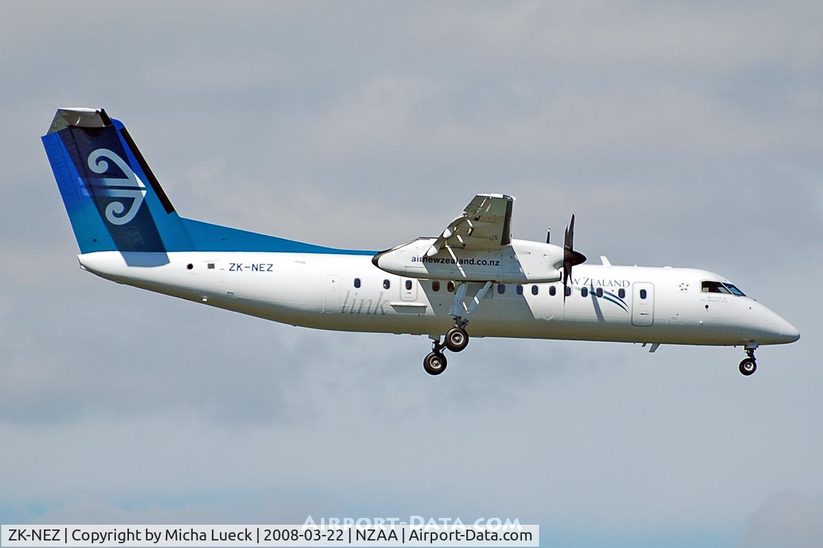 ZK-NEZ, 2007 De Havilland Canada DHC-8-311 Dash 8 C/N 654, On approach to Auckland