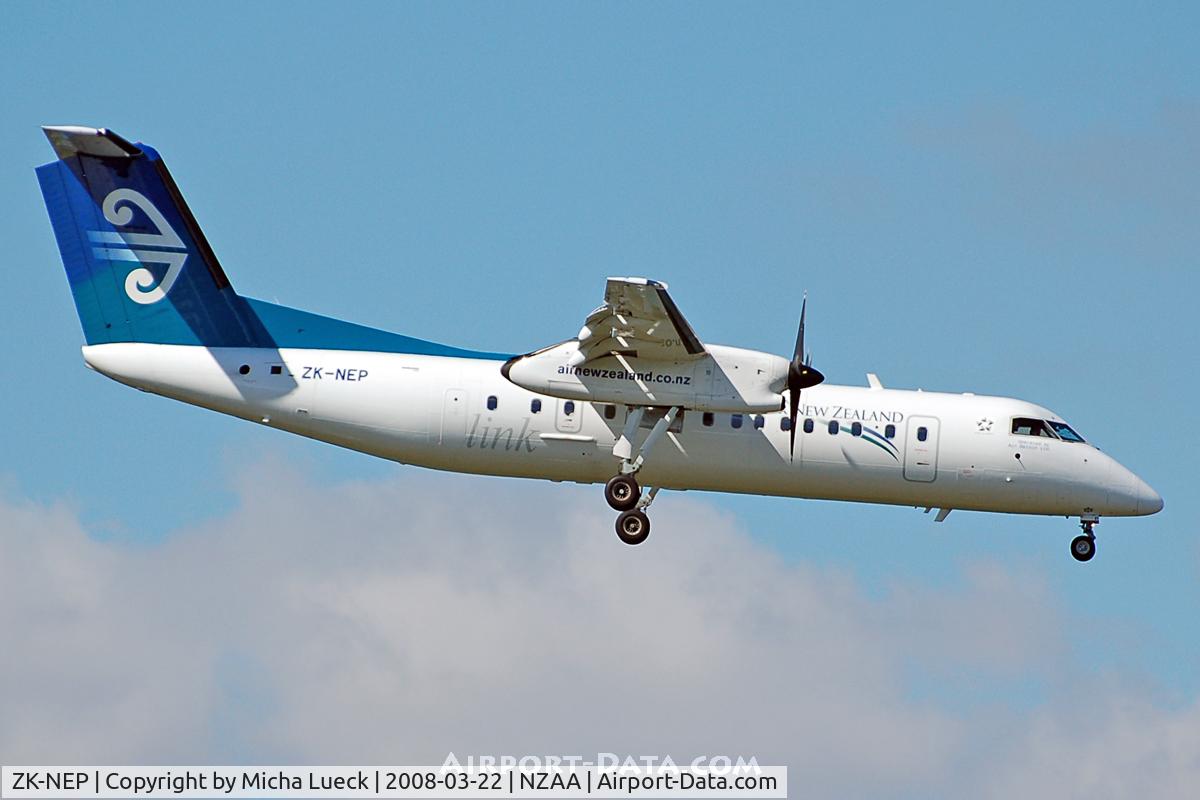 ZK-NEP, 2006 De Havilland Canada DHC-8-311Q Dash 8 C/N 634, On approach to Auckland