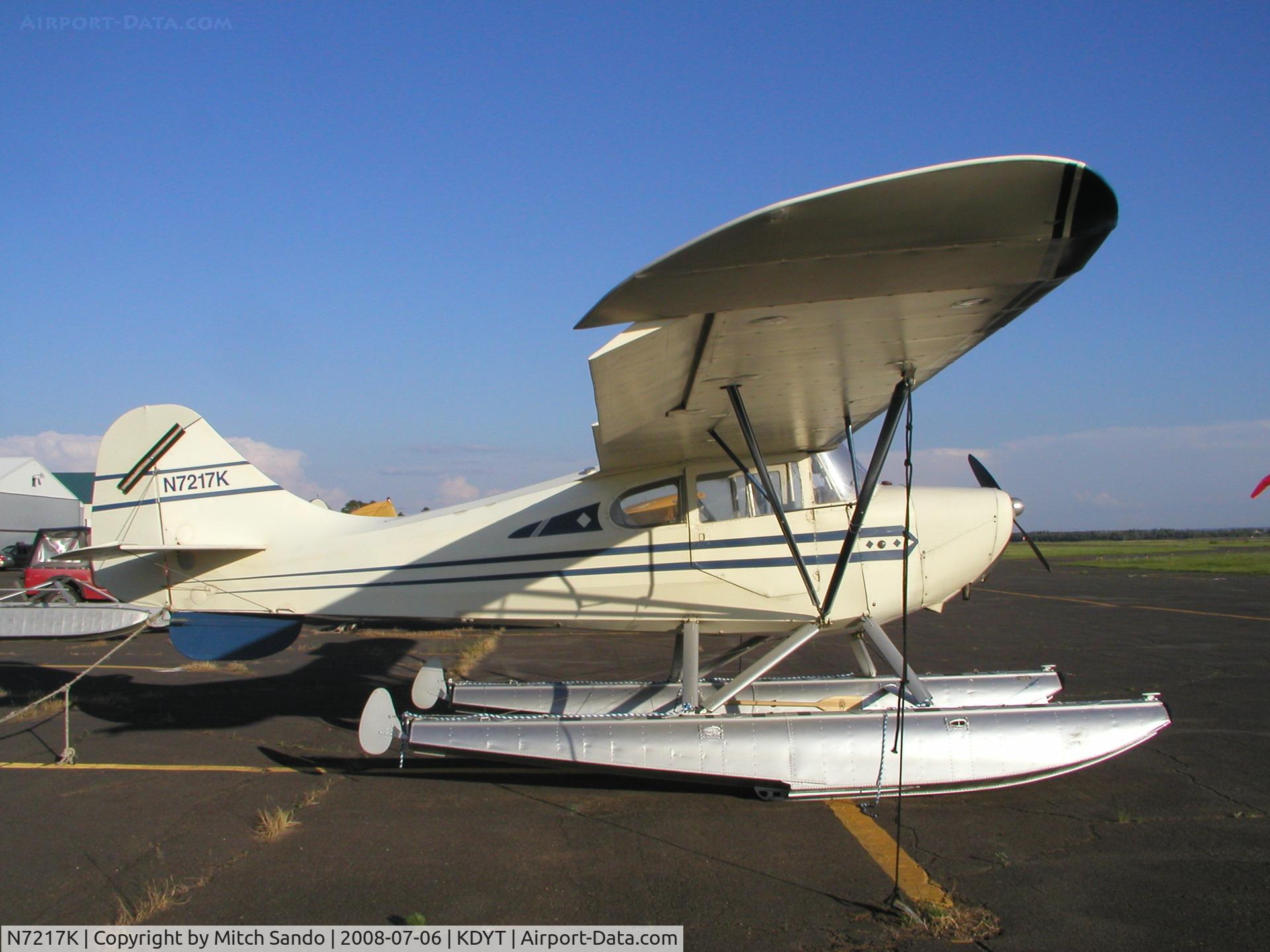 N7217K, 1948 Aeronca 11CC Super Chief C/N 11CC-206, Parked on the ramp at Sky Harbor.
