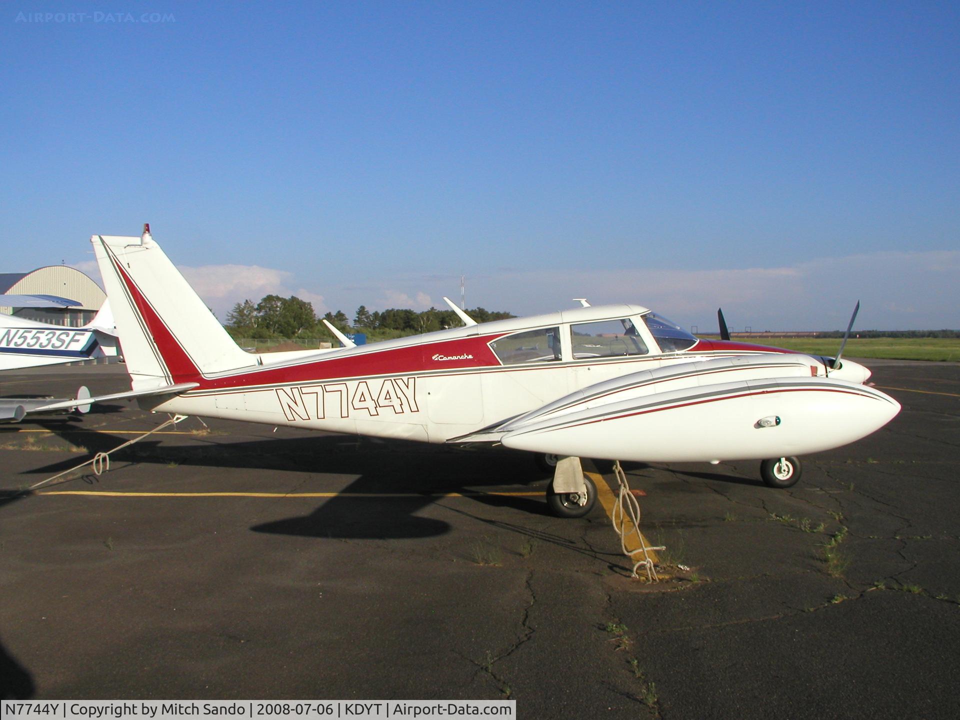 N7744Y, 1965 Piper PA-30 Twin Comanche Twin Comanche C/N 30-835, Parked on the ramp at Sky Harbor.