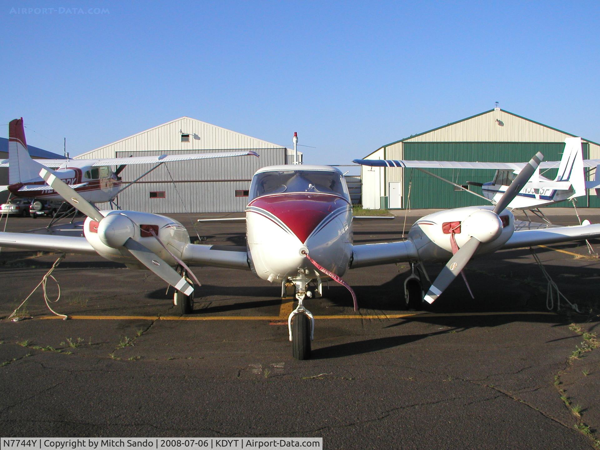 N7744Y, 1965 Piper PA-30 Twin Comanche Twin Comanche C/N 30-835, Parked on the ramp at Sky Harbor.