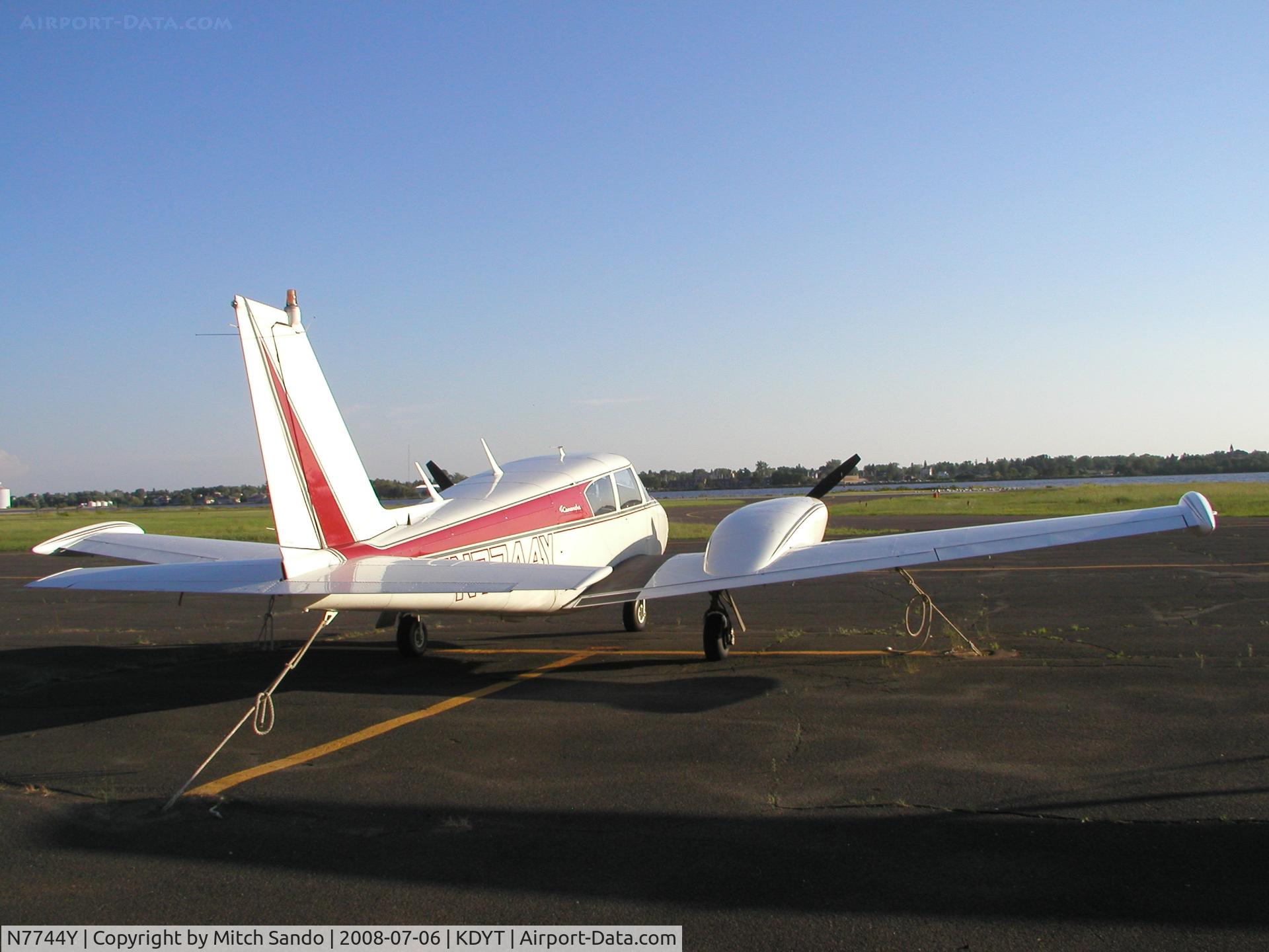 N7744Y, 1965 Piper PA-30 Twin Comanche Twin Comanche C/N 30-835, Parked on the ramp at Sky Harbor.