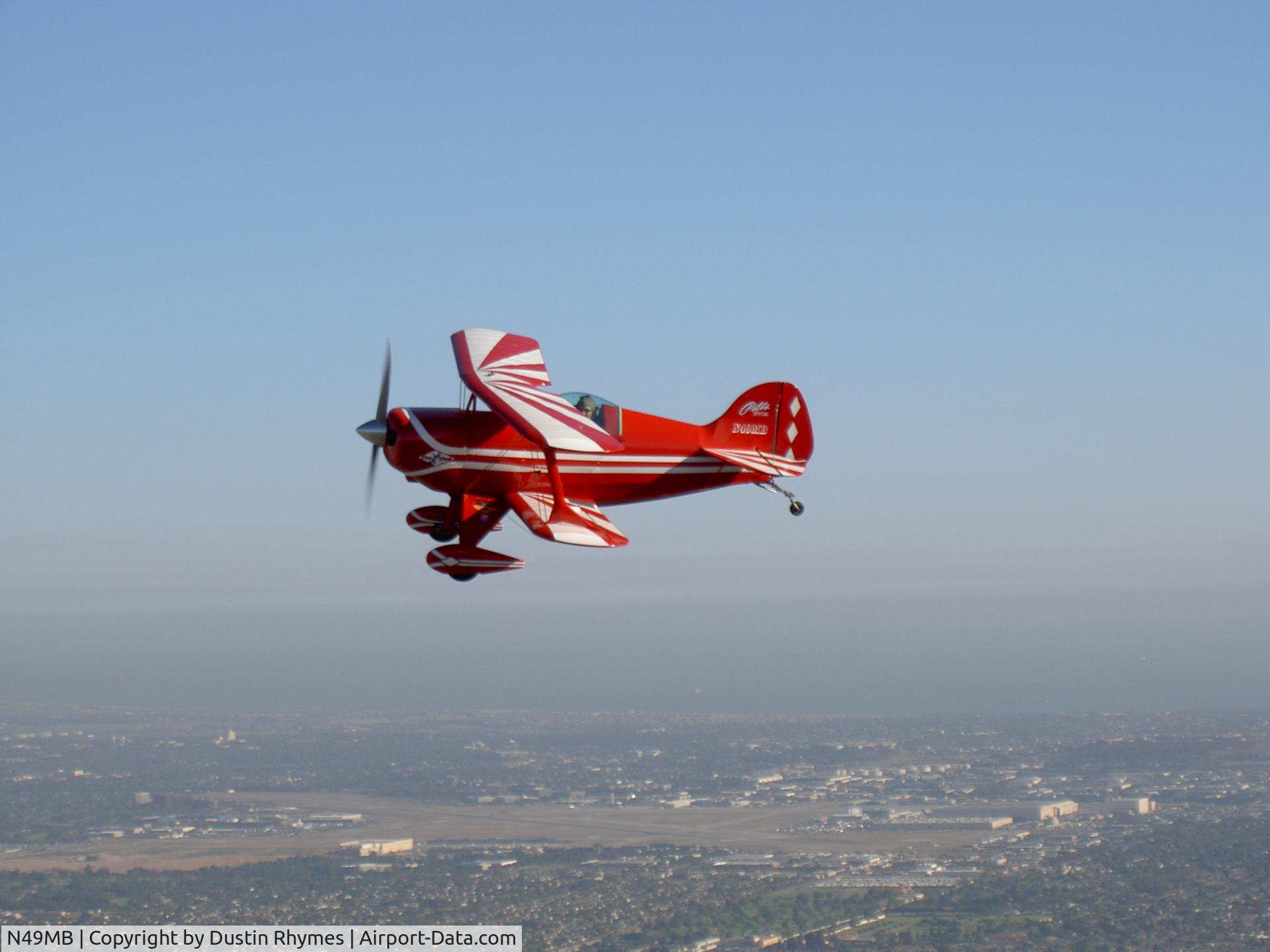 N49MB, Pitts S-1C Special C/N 101MO, Over L.A.