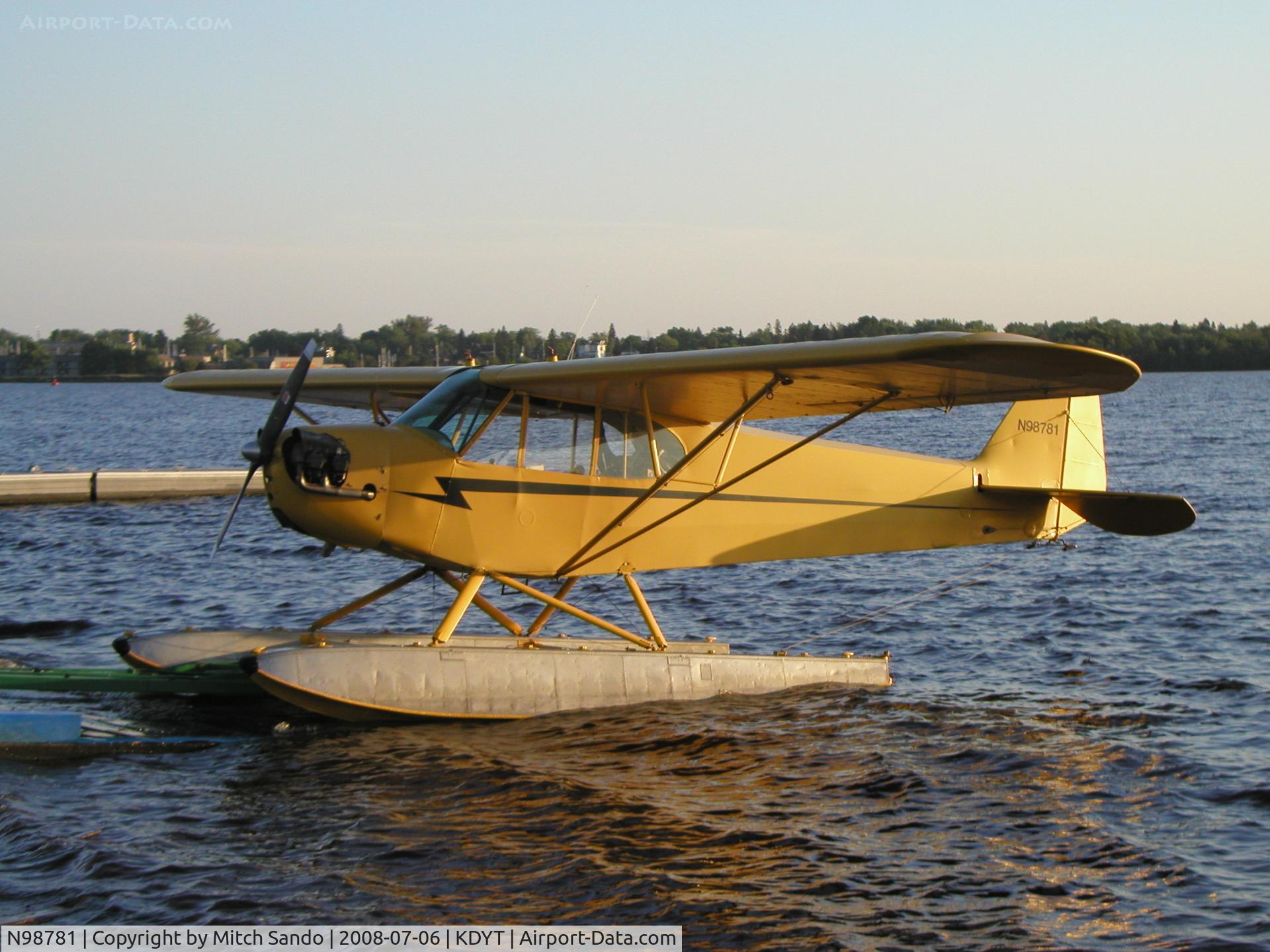 N98781, 1946 Piper J3C-65 Cub Cub C/N 19018, Waiting to be put up on dry land.