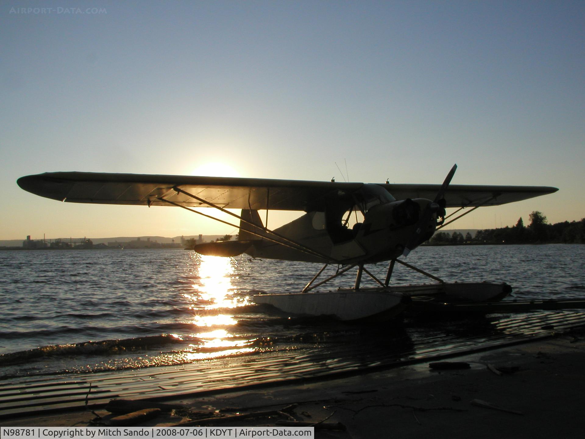 N98781, 1946 Piper J3C-65 Cub Cub C/N 19018, Waiting to be put up on dry land.