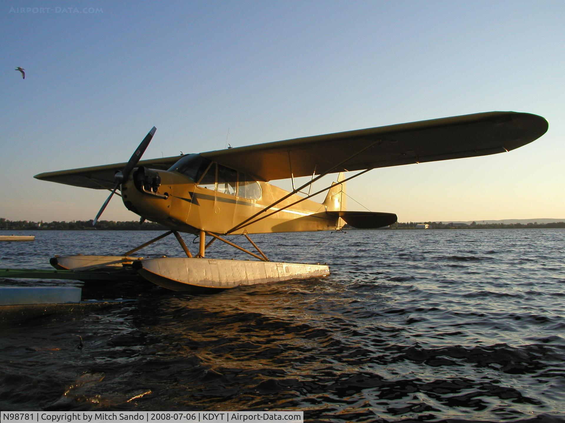 N98781, 1946 Piper J3C-65 Cub Cub C/N 19018, Waiting to be put up on dry land.