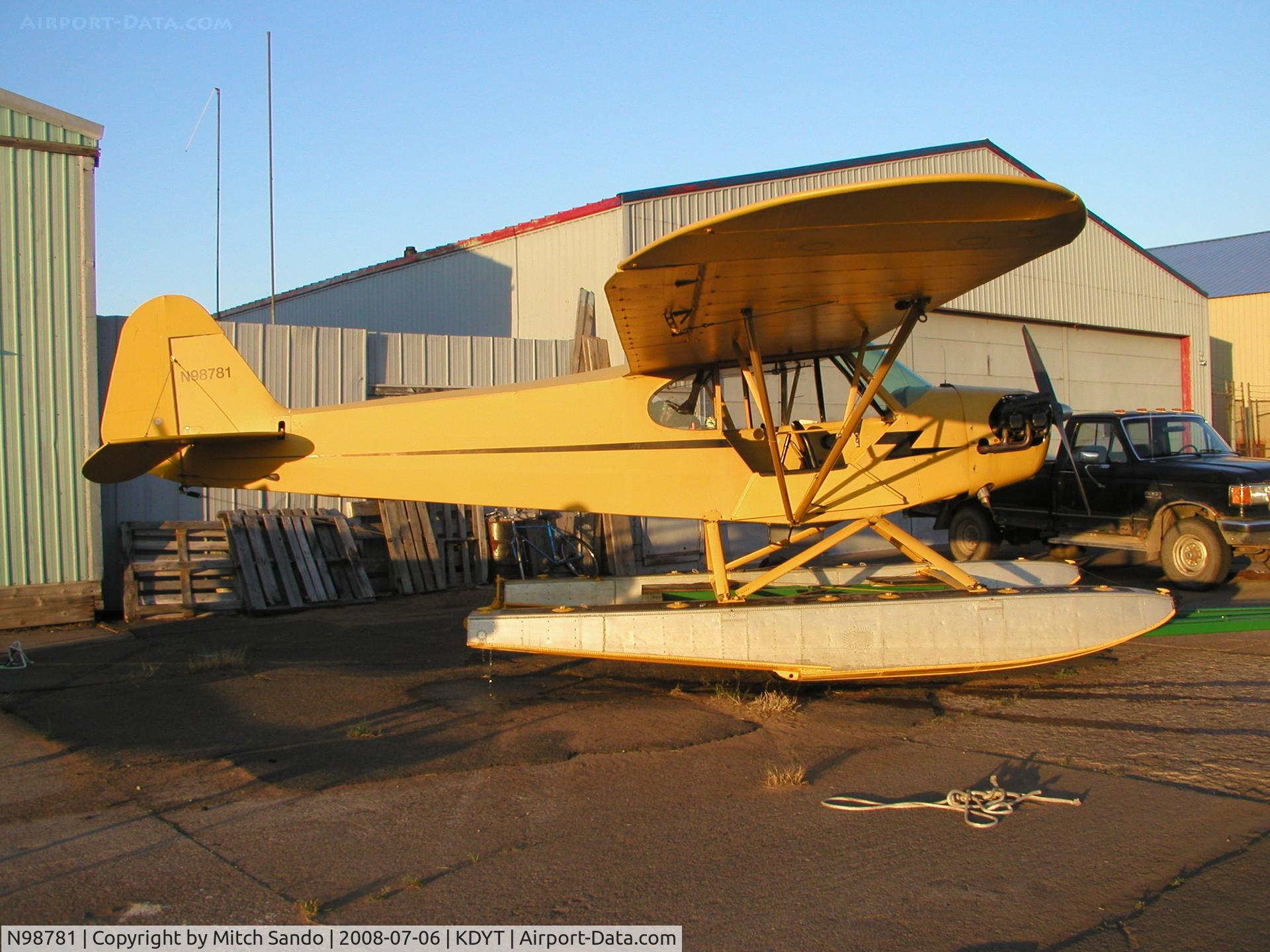 N98781, 1946 Piper J3C-65 Cub Cub C/N 19018, Parked on the ramp at Sky Harbor.