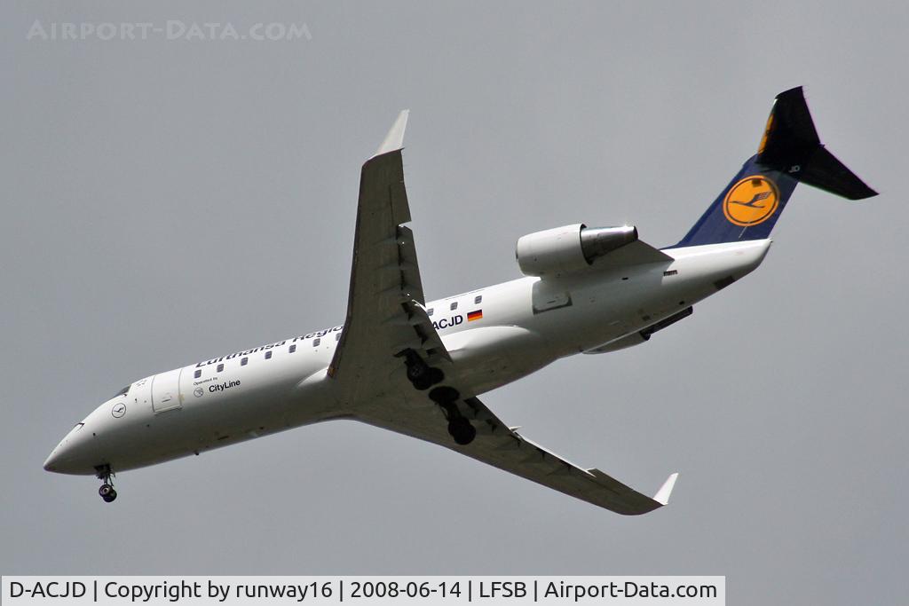 D-ACJD, 1996 Canadair CRJ-100LR (CL-600-2B19) C/N 7135, Lufthansa LH3824 arriving from Munich