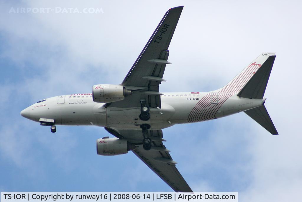 TS-IOR, 2001 Boeing 737-6H3 C/N 29502, TU4128 arriving from Monastir