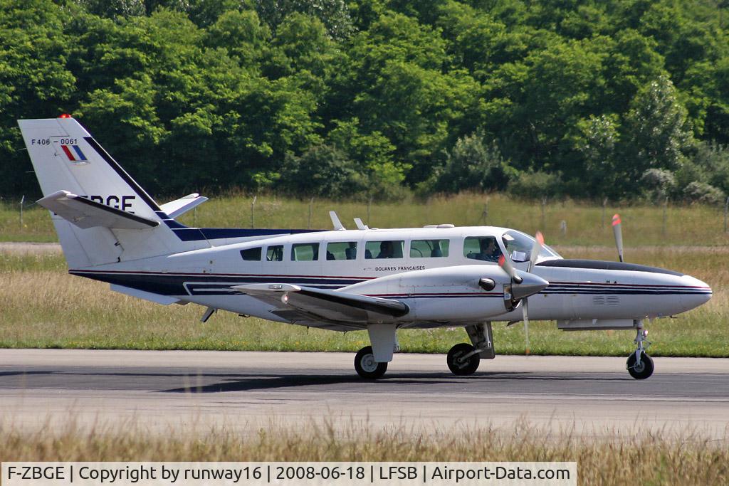 F-ZBGE, 1988 Reims F406 Caravan II C/N F406-0061, Cessna F406 Sur Mar Douane Française landing rwy 16