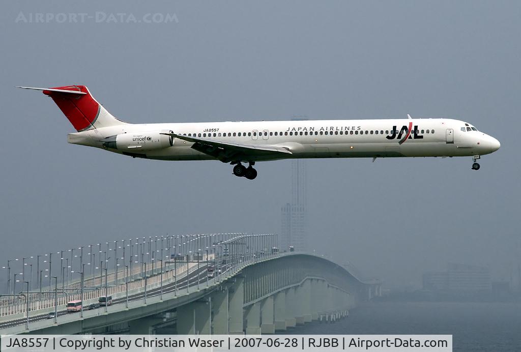 JA8557, 1994 McDonnell Douglas MD-81 (DC-9-81) C/N 53302, Japan Airlines MD-80