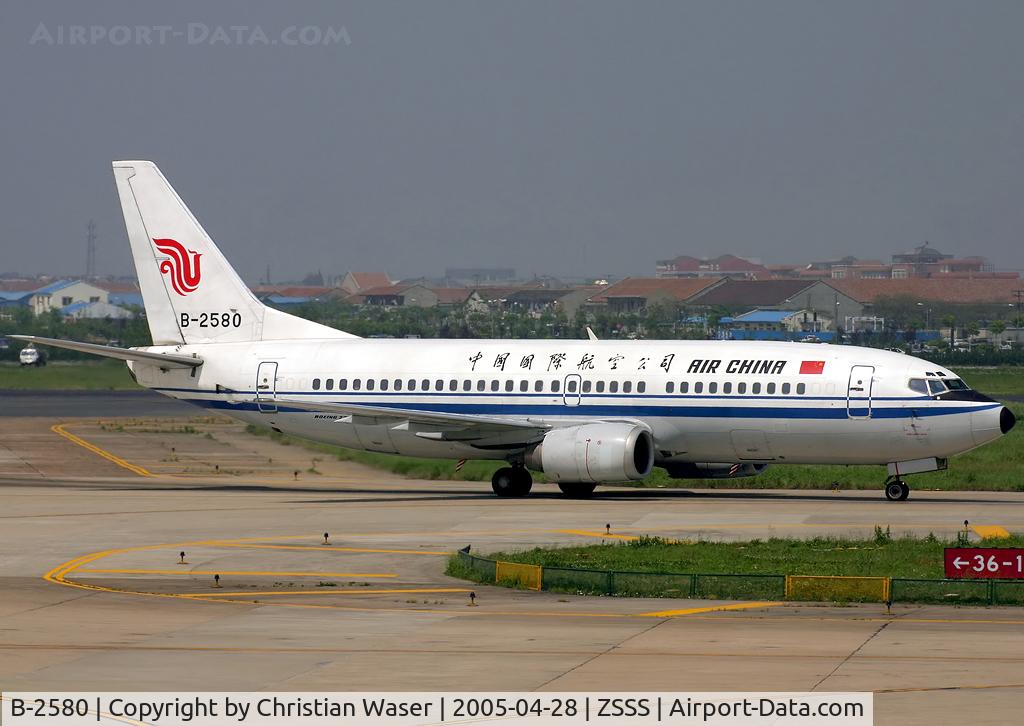 B-2580, 1992 Boeing 737-3J6 C/N 25080, Air China