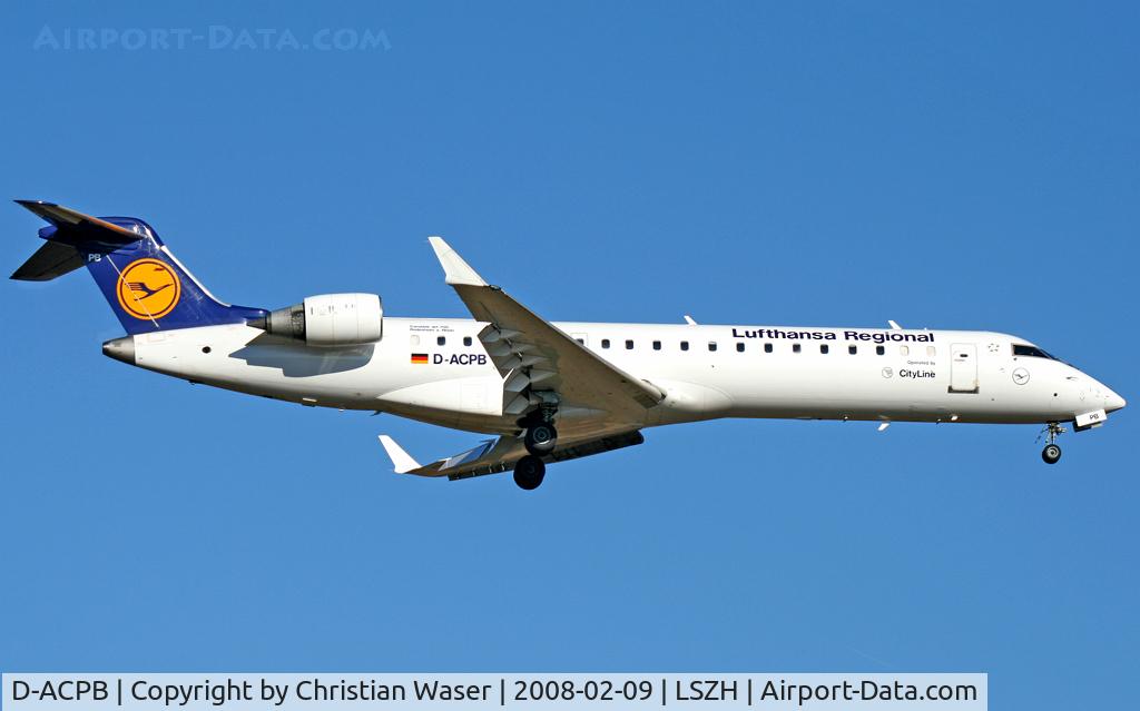 D-ACPB, 2001 Canadair CRJ-701ER (CL-600-2C10) Regional Jet C/N 10013, Lufthansa Regional