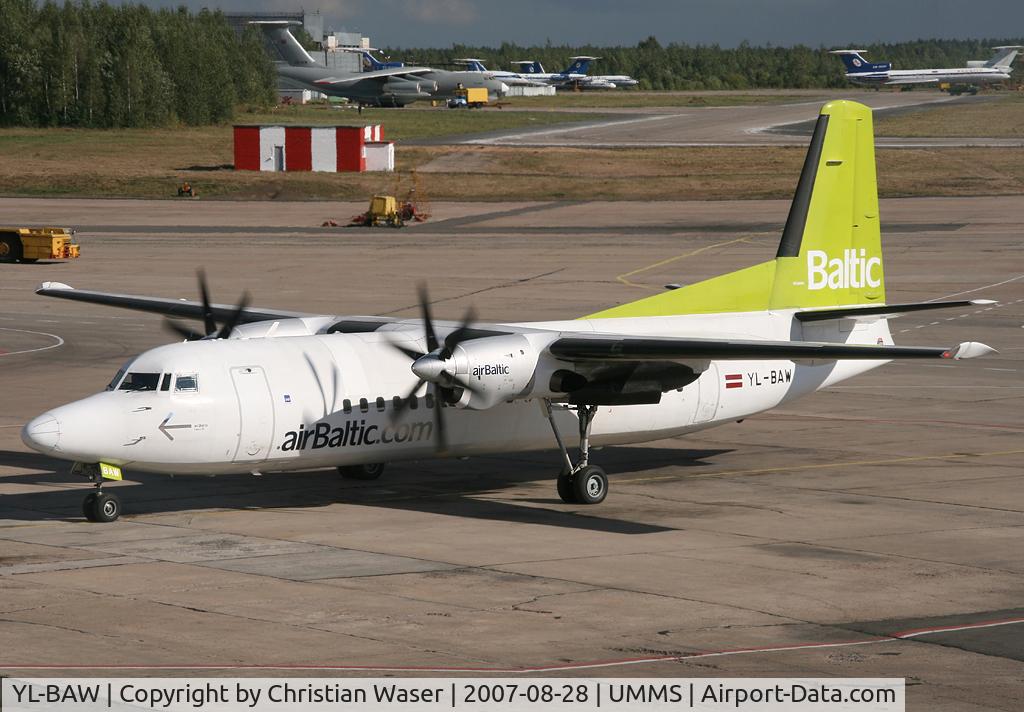 YL-BAW, 1989 Fokker 50 C/N 20148, Air Baltic F-50