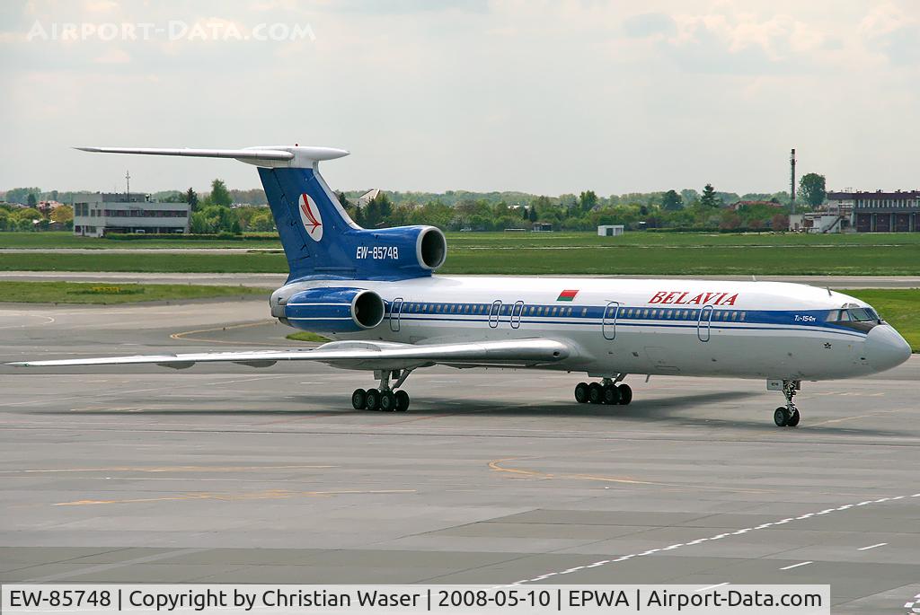 EW-85748, 1992 Tupolev Tu-154M C/N 92A924, Belavia