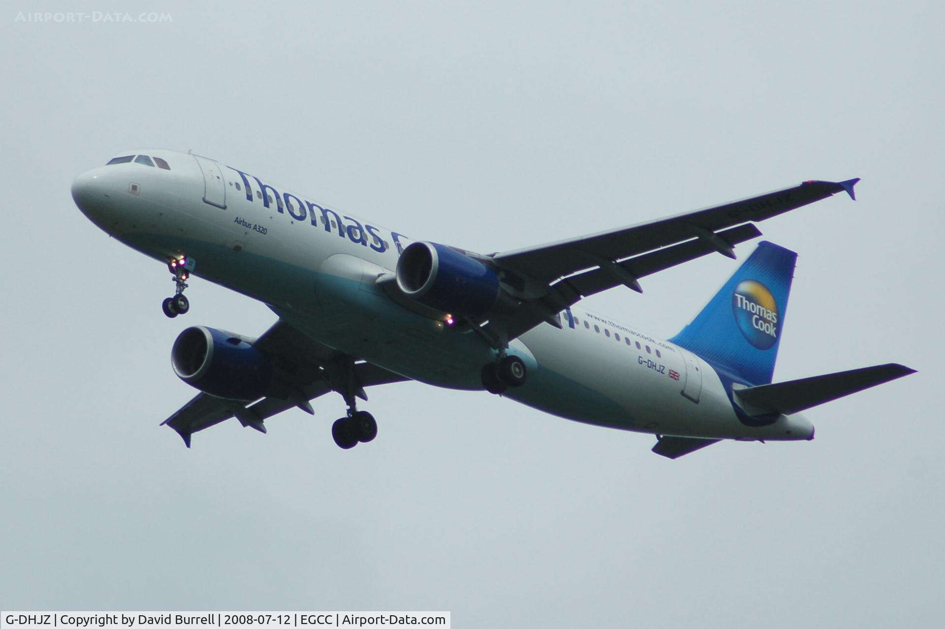 G-DHJZ, 2003 Airbus A320-214 C/N 1965, Thomas Cook - On Approach