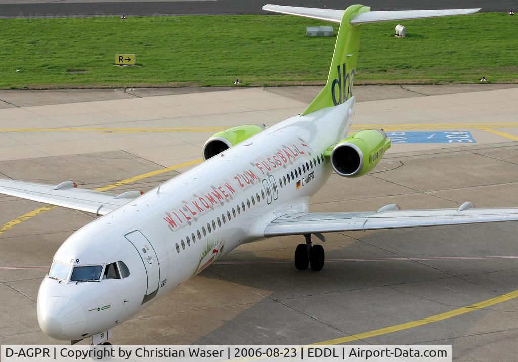 D-AGPR, 1992 Fokker 100 (F-28-0100) C/N 11391, DBA F-100