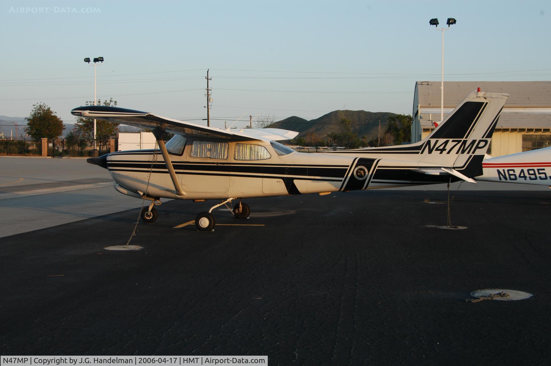 N47MP, 1983 Cessna 172RG Cutlass RG C/N 172RG1137, Twighlight shot at Hemet-Ryan CA