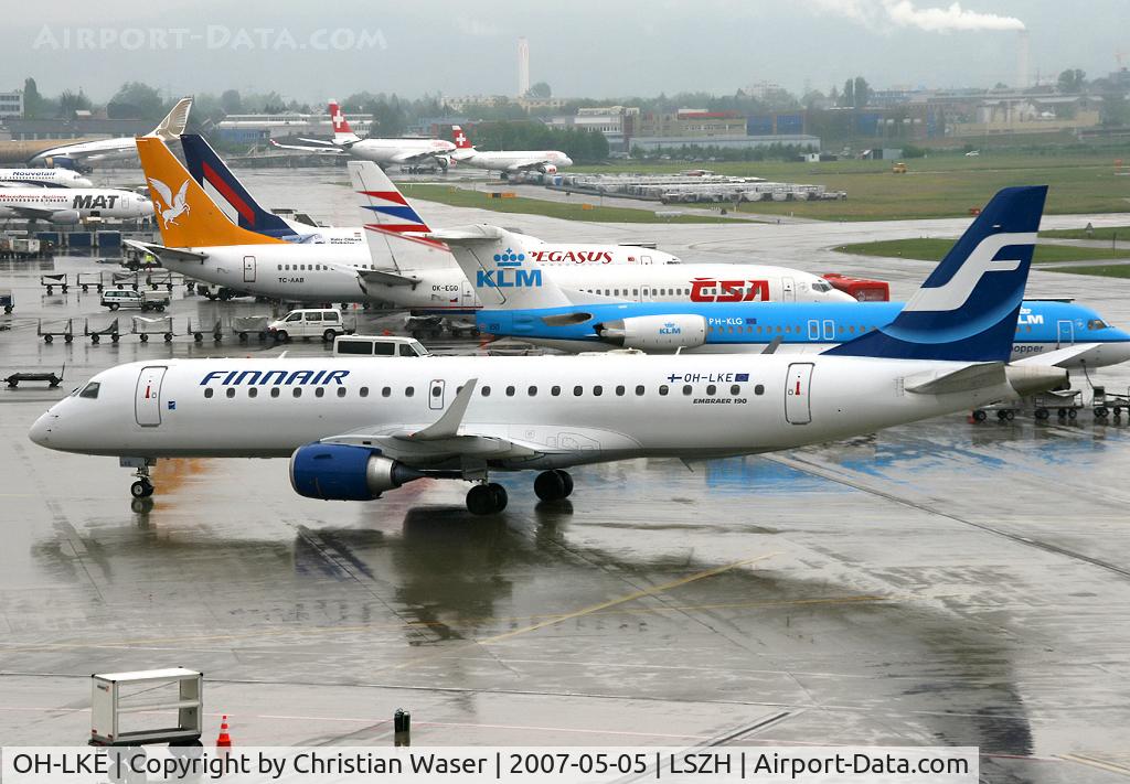 OH-LKE, 2007 Embraer 190LR (ERJ-190-100LR) C/N 19000059, Finnair EMB-190