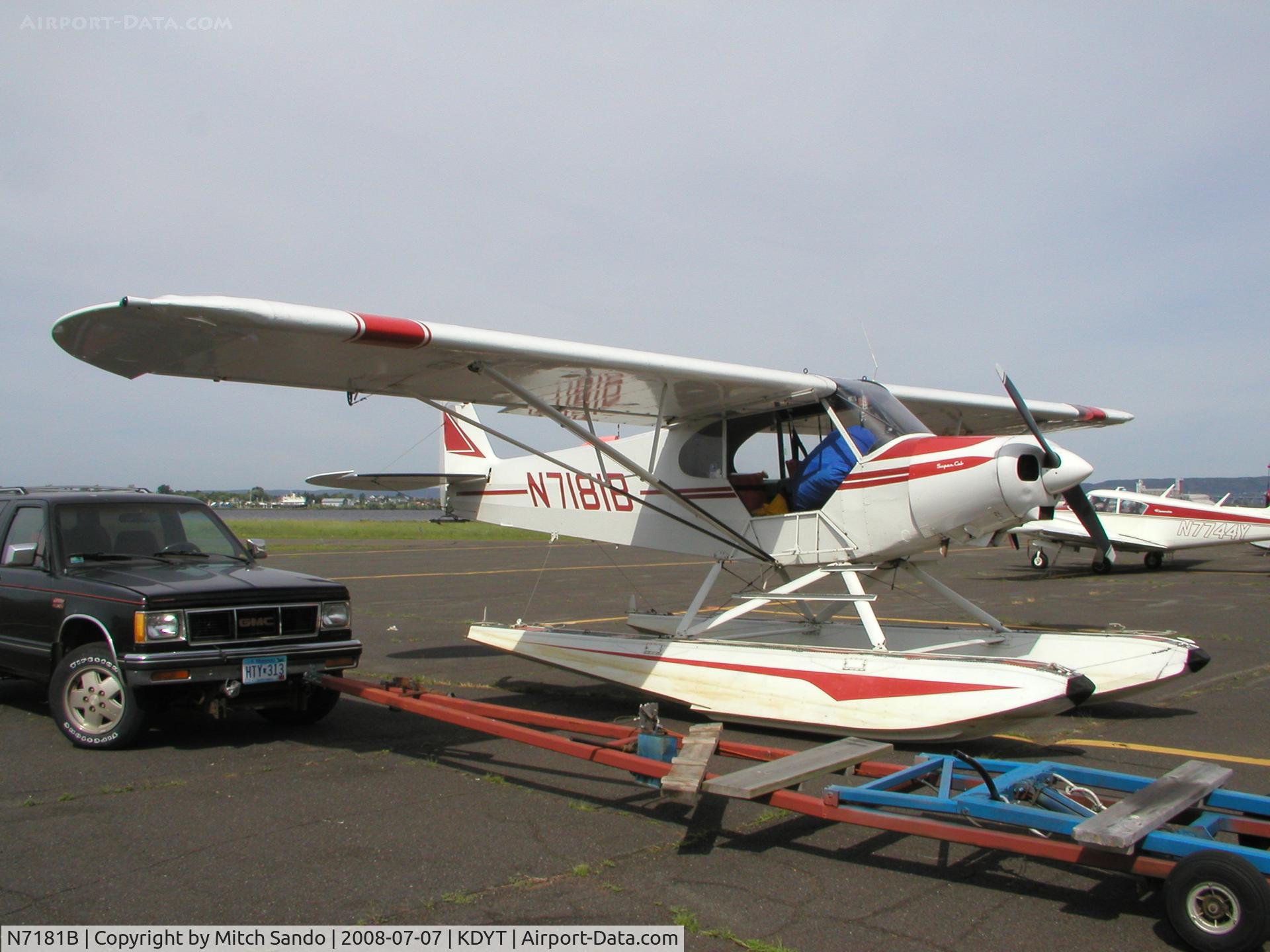 N7181B, 1956 Piper PA-18-150 Super Cub C/N 18-5220, Parked on the ramp at Sky Harbor.