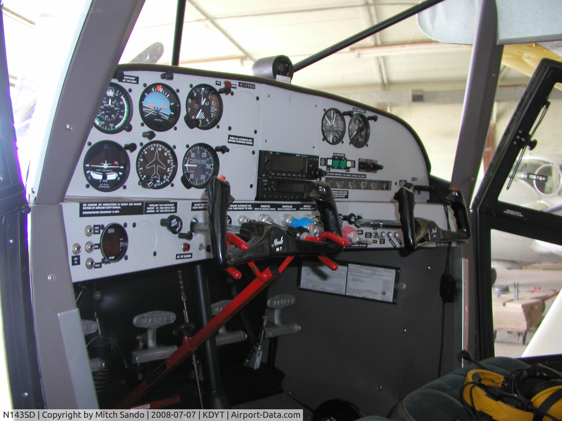 N143SD, 1996 Maule M-7-235C Orion C/N 25005C, Parked inside the hangar.