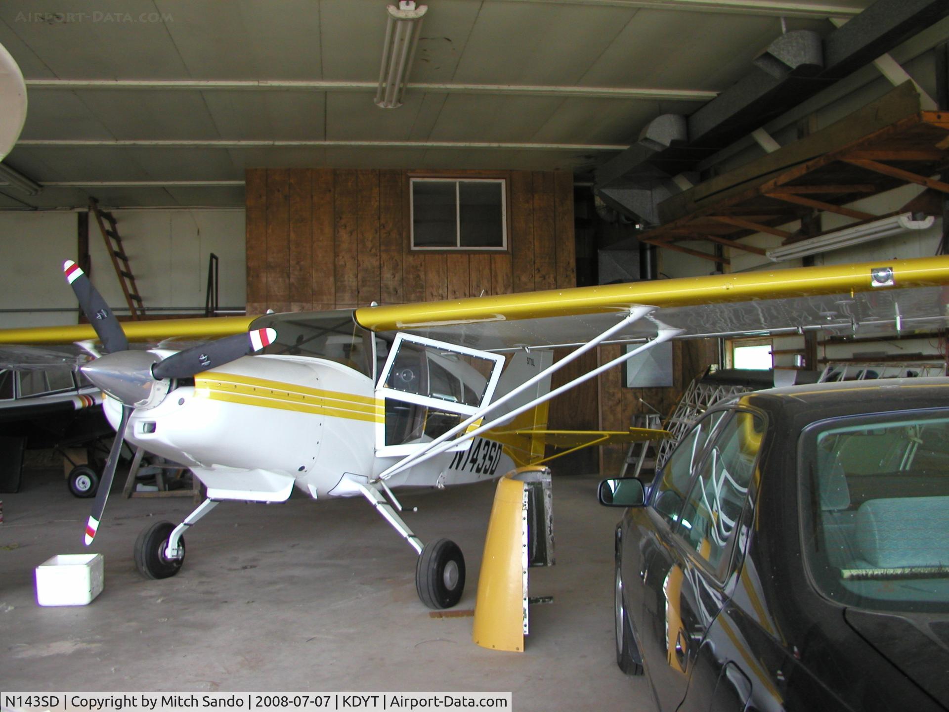 N143SD, 1996 Maule M-7-235C Orion C/N 25005C, Parked inside the hangar.