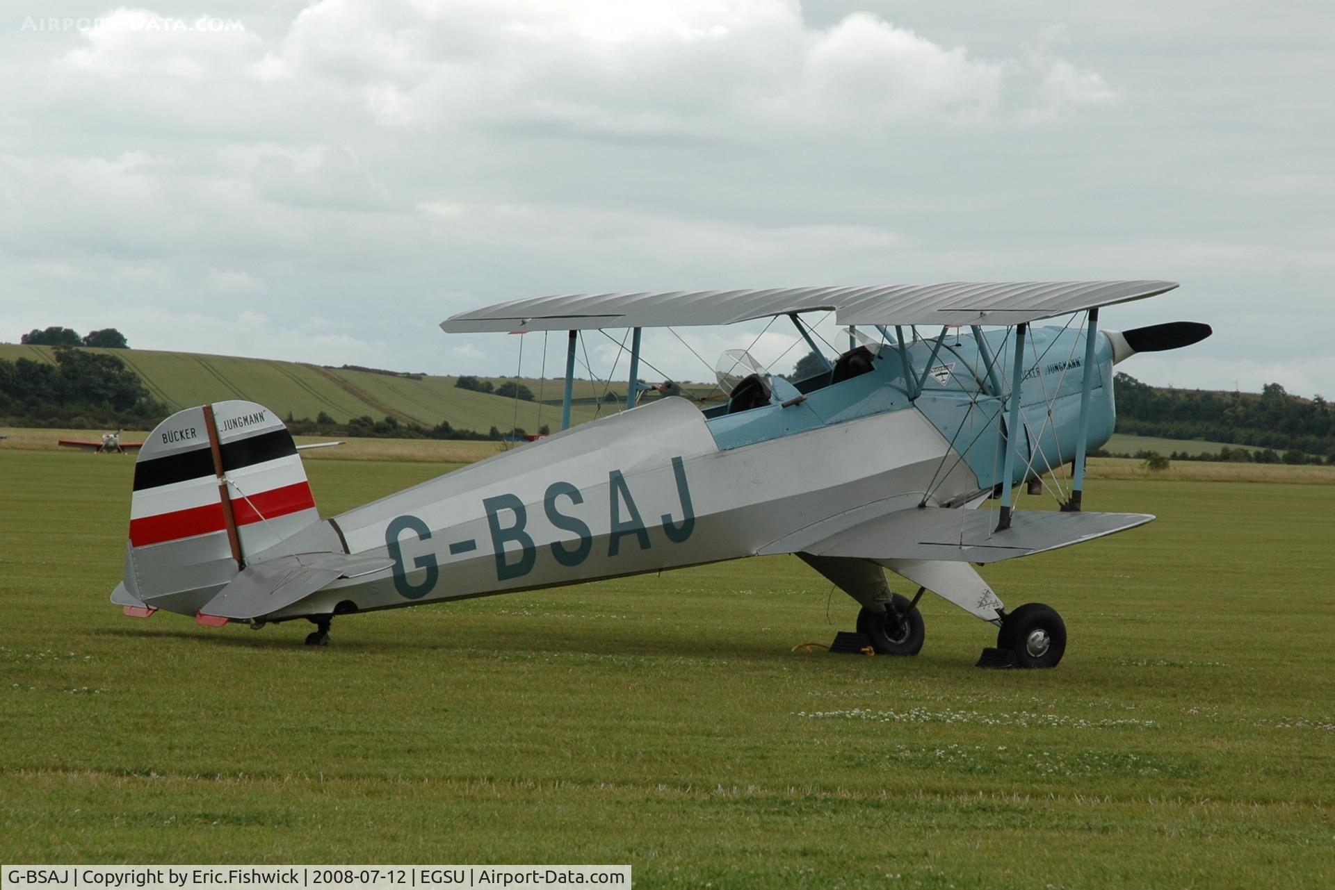 G-BSAJ, 1954 CASA 1-131E Jungmann C/N 2209, 2. G-BSAJ at Duxford Flying Legends Air Show July 2008