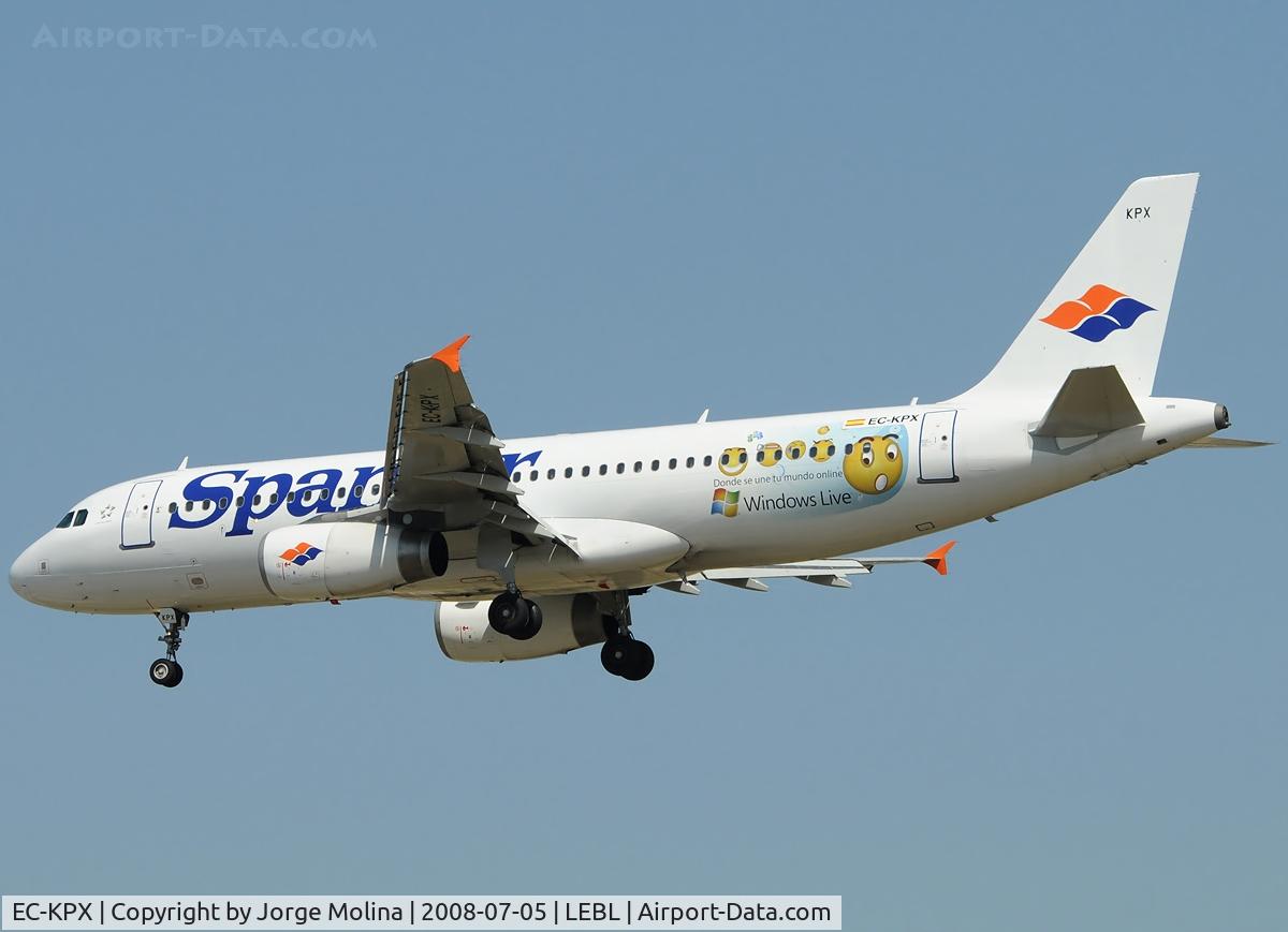 EC-KPX, 2001 Airbus A320-232 C/N 1407, Now with 