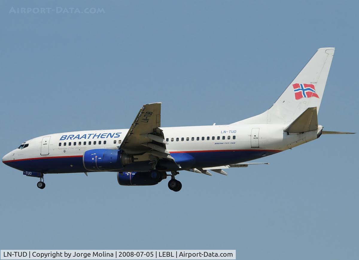 LN-TUD, 1998 Boeing 737-705 C/N 28217, 