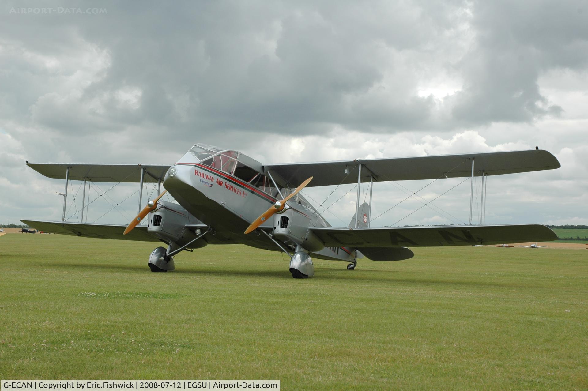 G-ECAN, 1943 De Havilland Australia DH-84 Dragon 3 C/N DHA2048, 3. G-ECAN at Duxford Flying Legends Air Show July 2008
