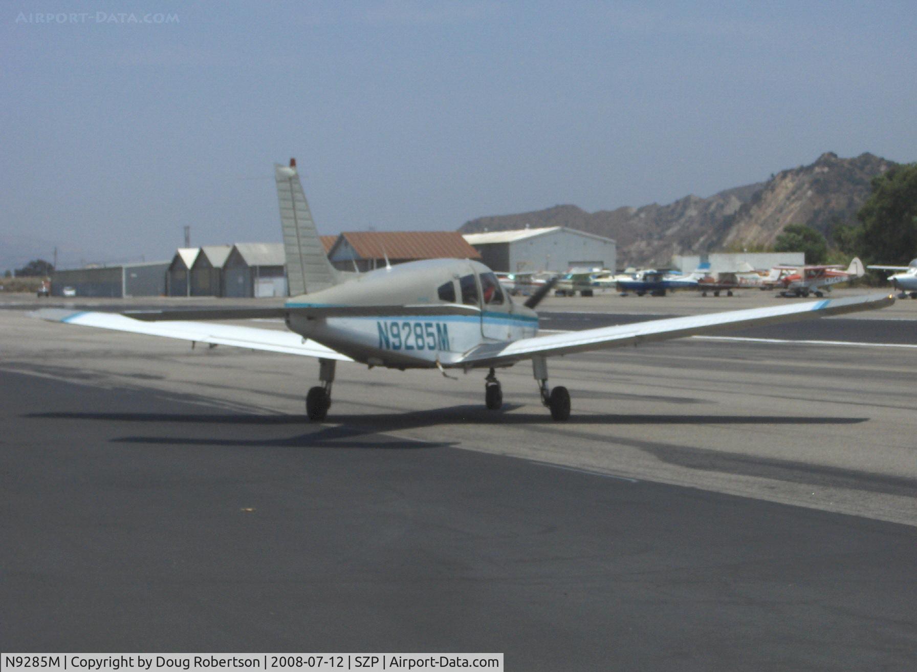 N9285M, 1985 Piper PA-28-161 C/N 28-8616043, 1985 Piper PA-28-161 WARRIOR II, Lycoming O-320-D3G 160 Hp, taxi