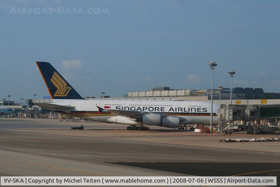9V-SKA, 2007 Airbus A380-841 C/N 003, Singapore Airlines at Changi
