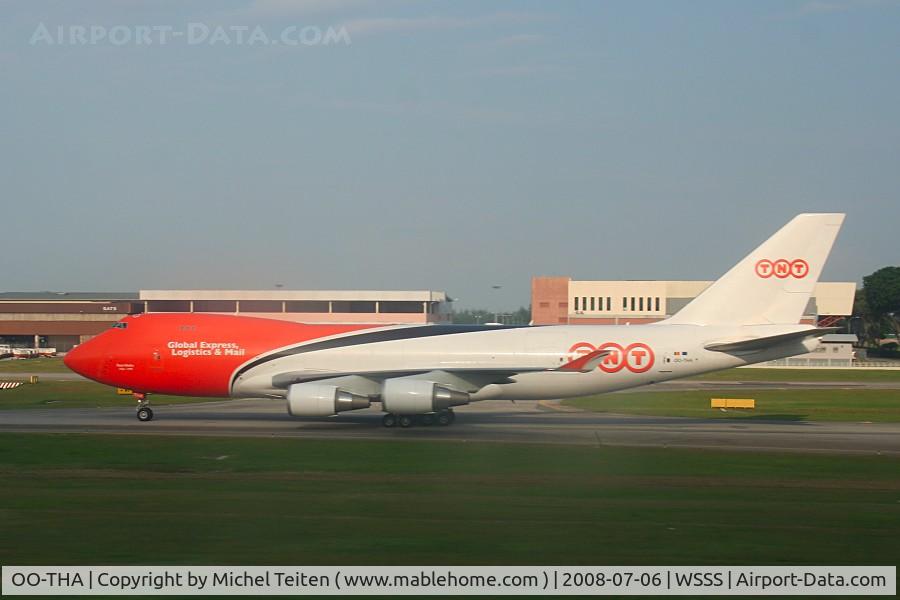 OO-THA, 2006 Boeing 747-4HAF/ER/SCD C/N 35232, TNT taxiing to the runway for take-off