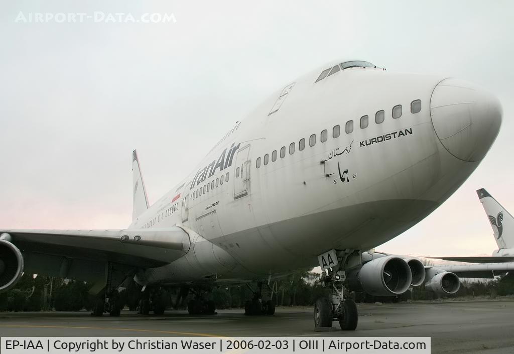 EP-IAA, 1976 Boeing 747SP-86 C/N 20998/275, Iran Air