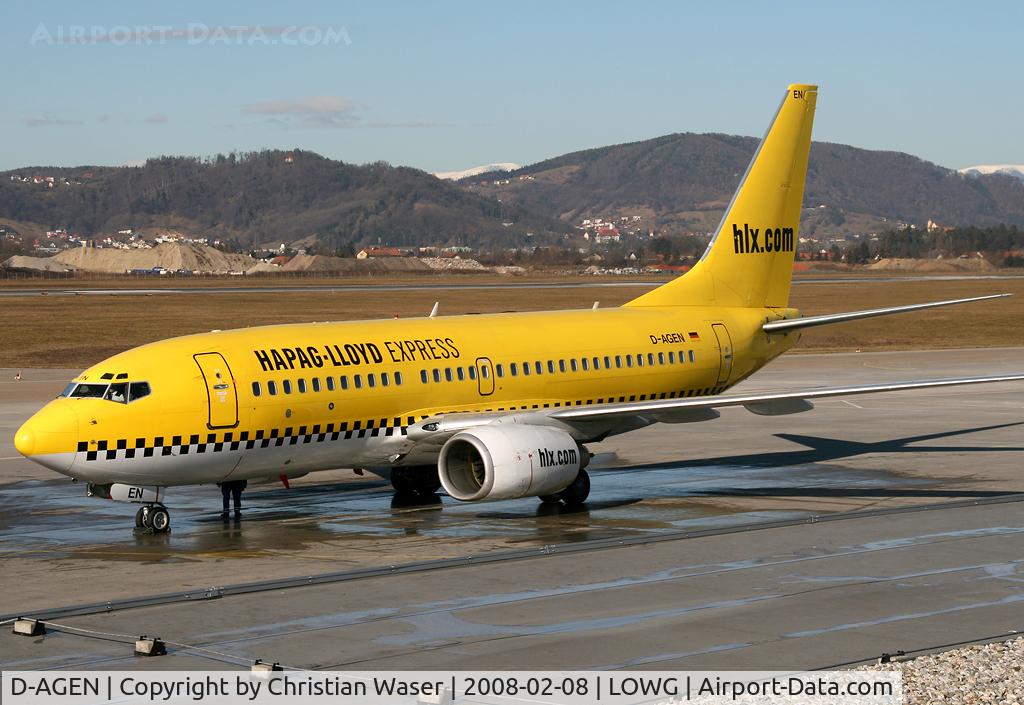 D-AGEN, 1998 Boeing 737-75B C/N 28100, hlx