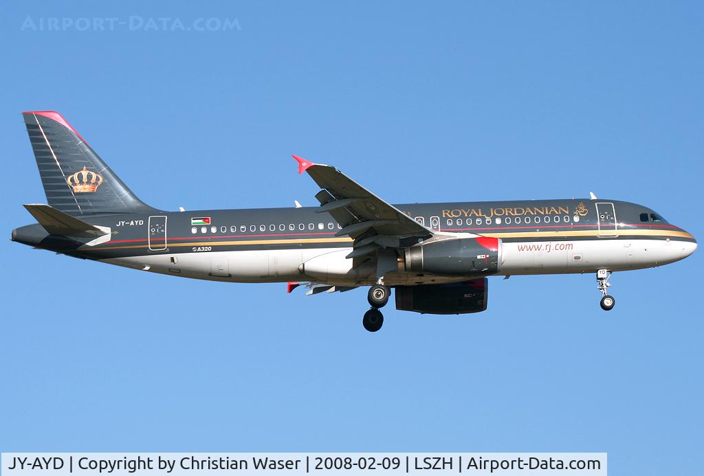 JY-AYD, Airbus A320-214 C/N 2598, Royal Jordanian