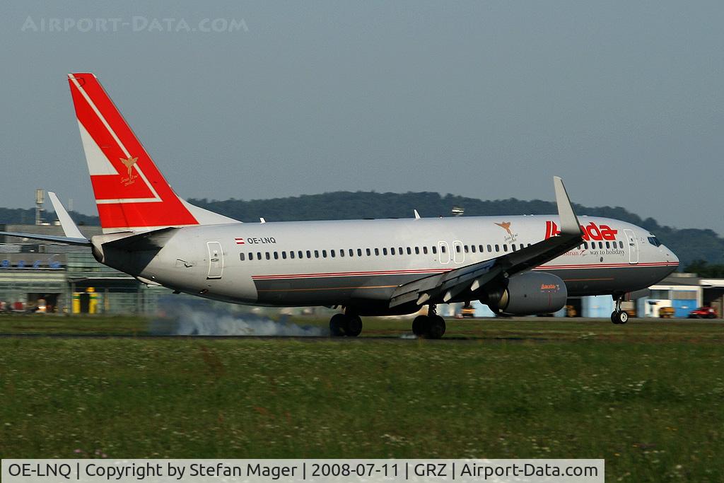 OE-LNQ, 2003 Boeing 737-8Z9 C/N 30421, Lauda Air arriving from AYT/INN
