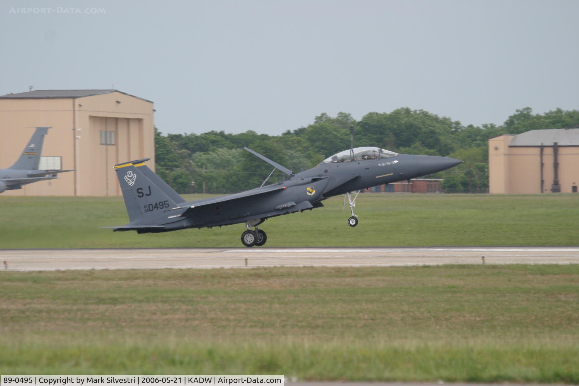 89-0495, 1989 McDonnell Douglas F-15E Strike Eagle C/N 1142/E117, Andrews AFB 2006