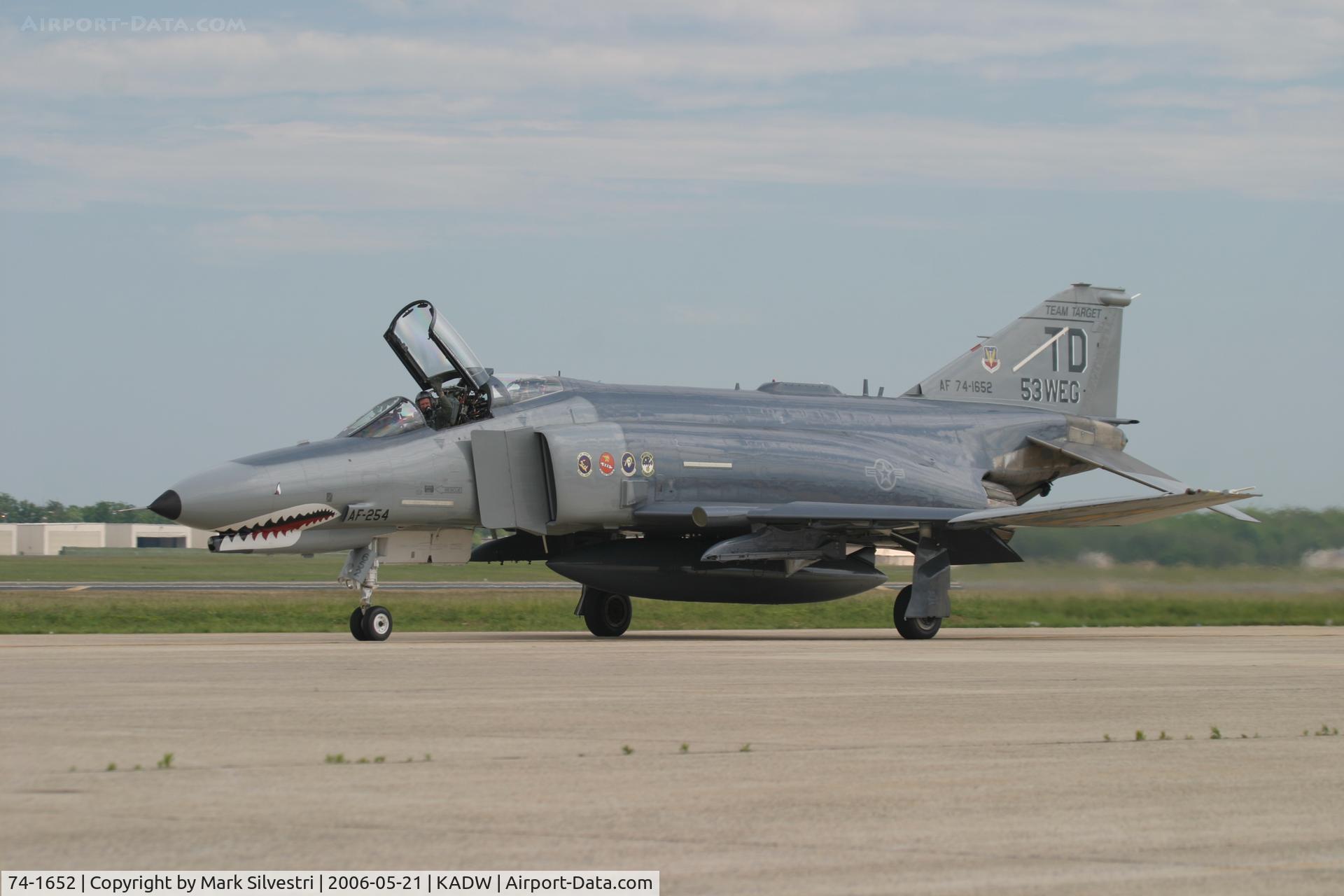 74-1652, 1974 McDonnell Douglas QF-4E Phantom II C/N 4911, Andrews AFB 2006