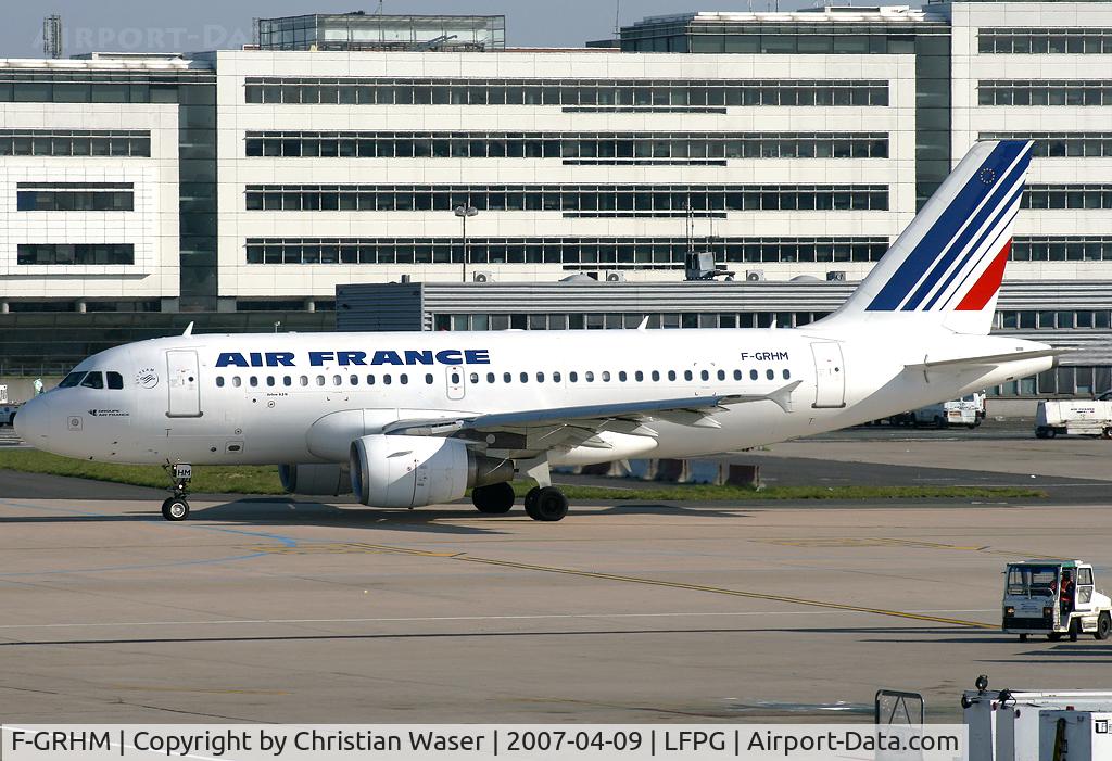 F-GRHM, 2000 Airbus A319-111 C/N 1216, Air France